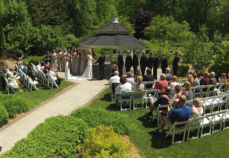 wedding ceremony Sepia Chapel, Green Bay