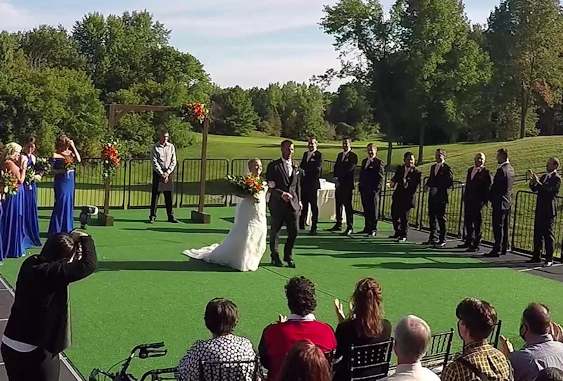 wedding ceremony Thornberry Creek Green Bay, WI