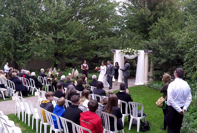 wedding ceremony Paine Art Center Oshkosh WI